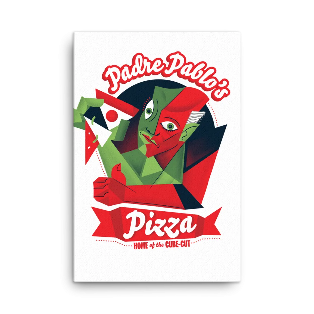 "Padre Pablo's Pizza" Canvas