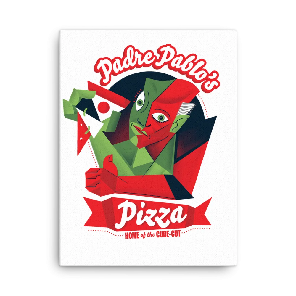"Padre Pablo's Pizza" Canvas
