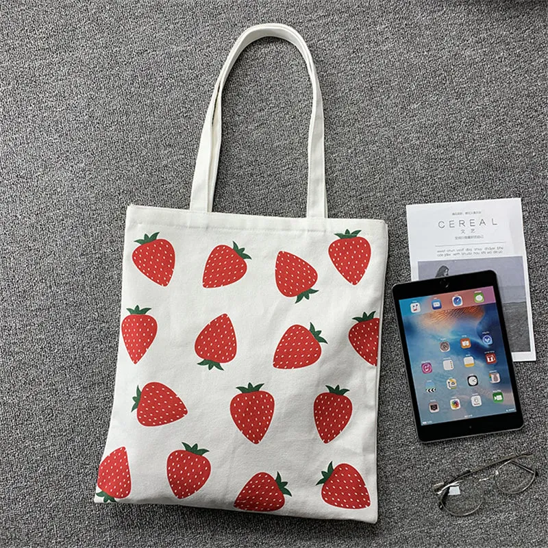 "STRAWBERRY CANVAS" BAG N090810