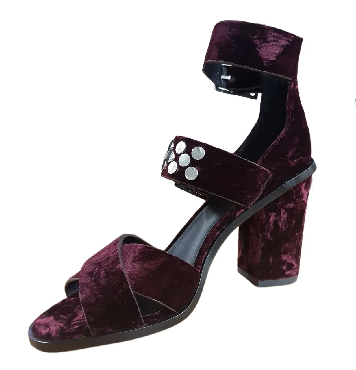 REBECCA MINKOFF Women's Acai Crushed Velvet Jennifer Sandals #M10261012 6.5 NWB