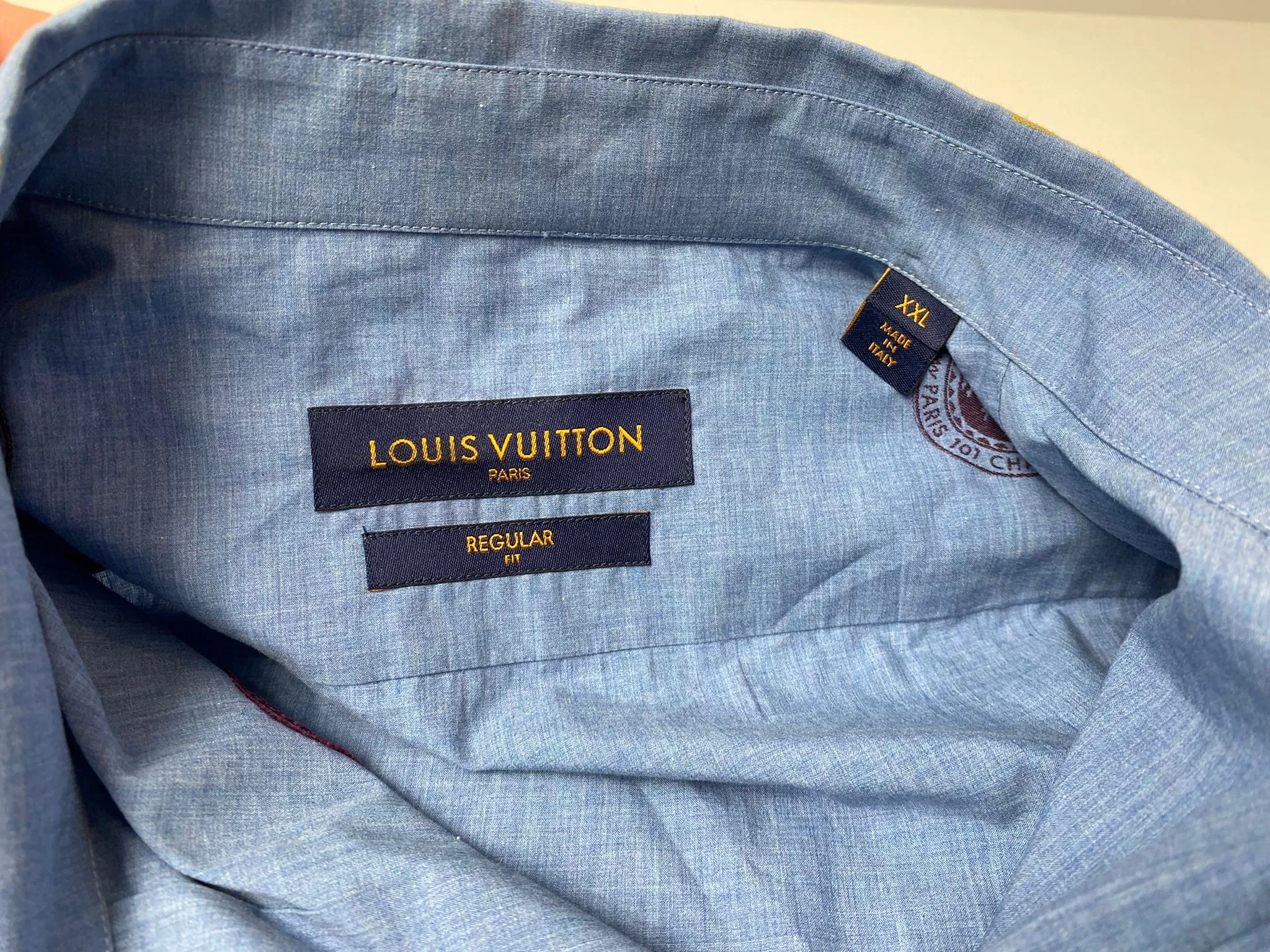 Regular Fit Classic Shirt With Stamps