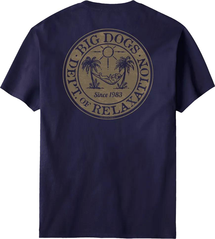 Relaxation Badge Tan T-shirt