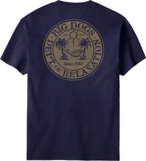 Relaxation Badge Tan T-shirt