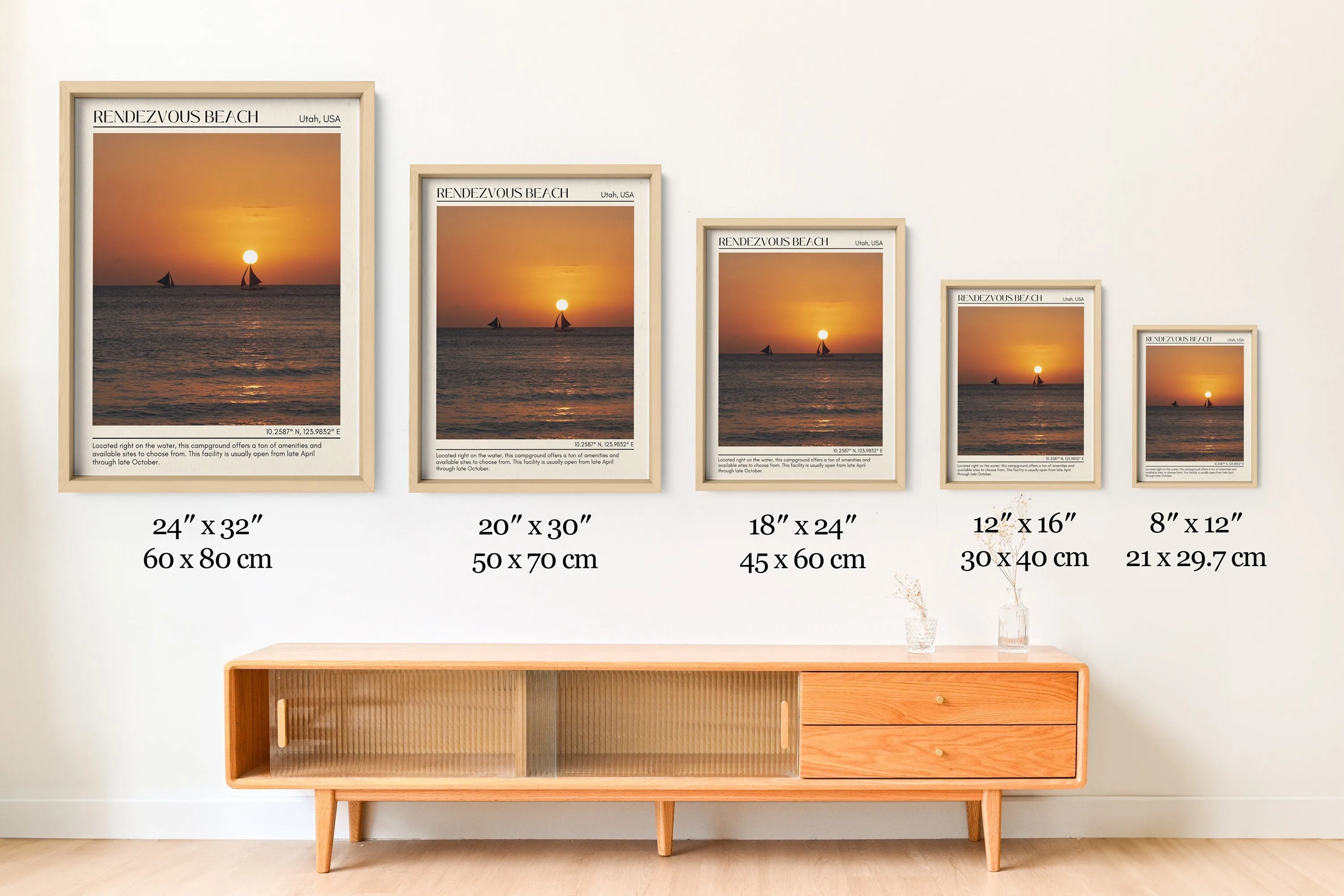 Rendezvous Beach Wall Canvas, USA