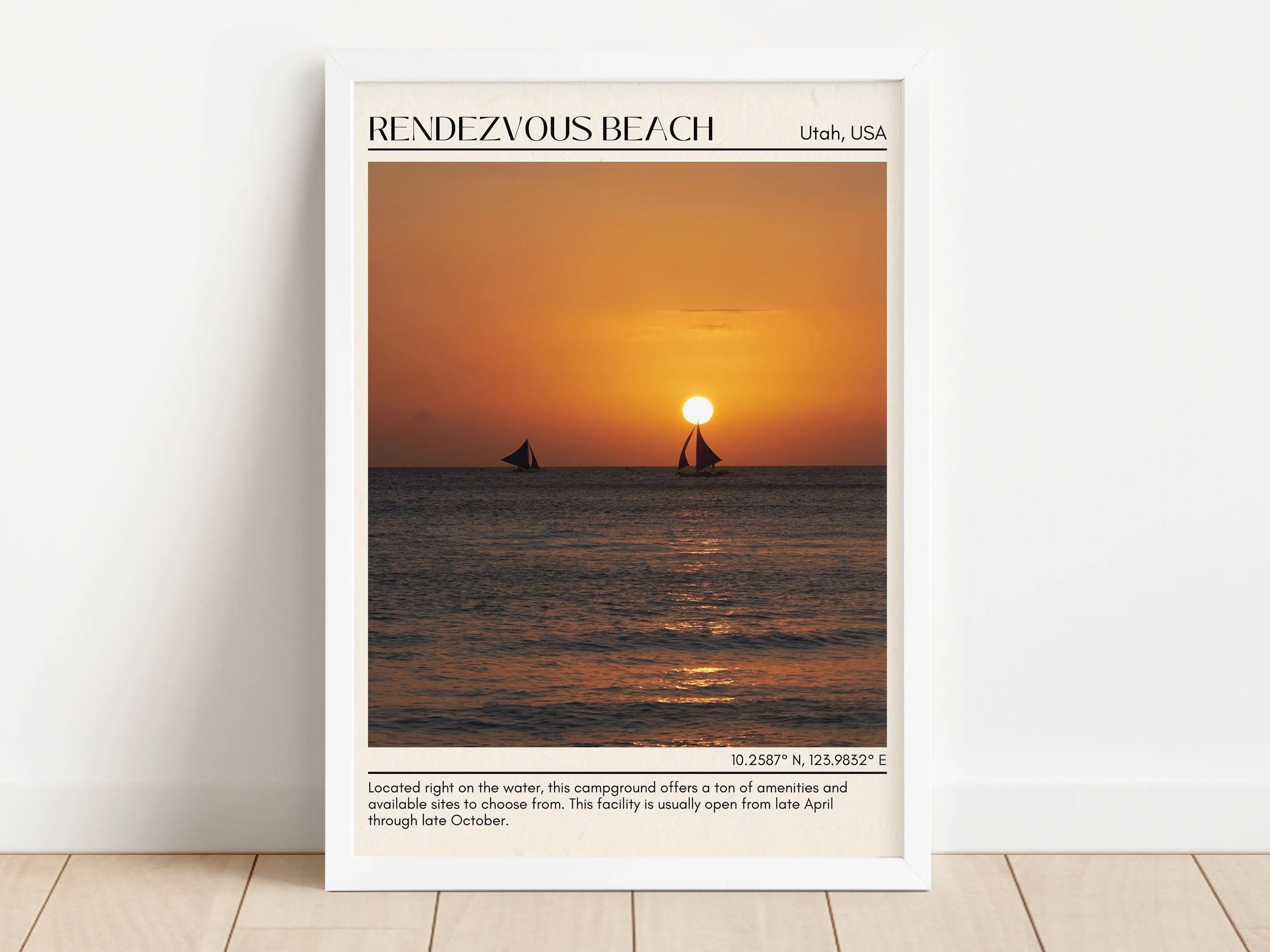 Rendezvous Beach Wall Canvas, USA