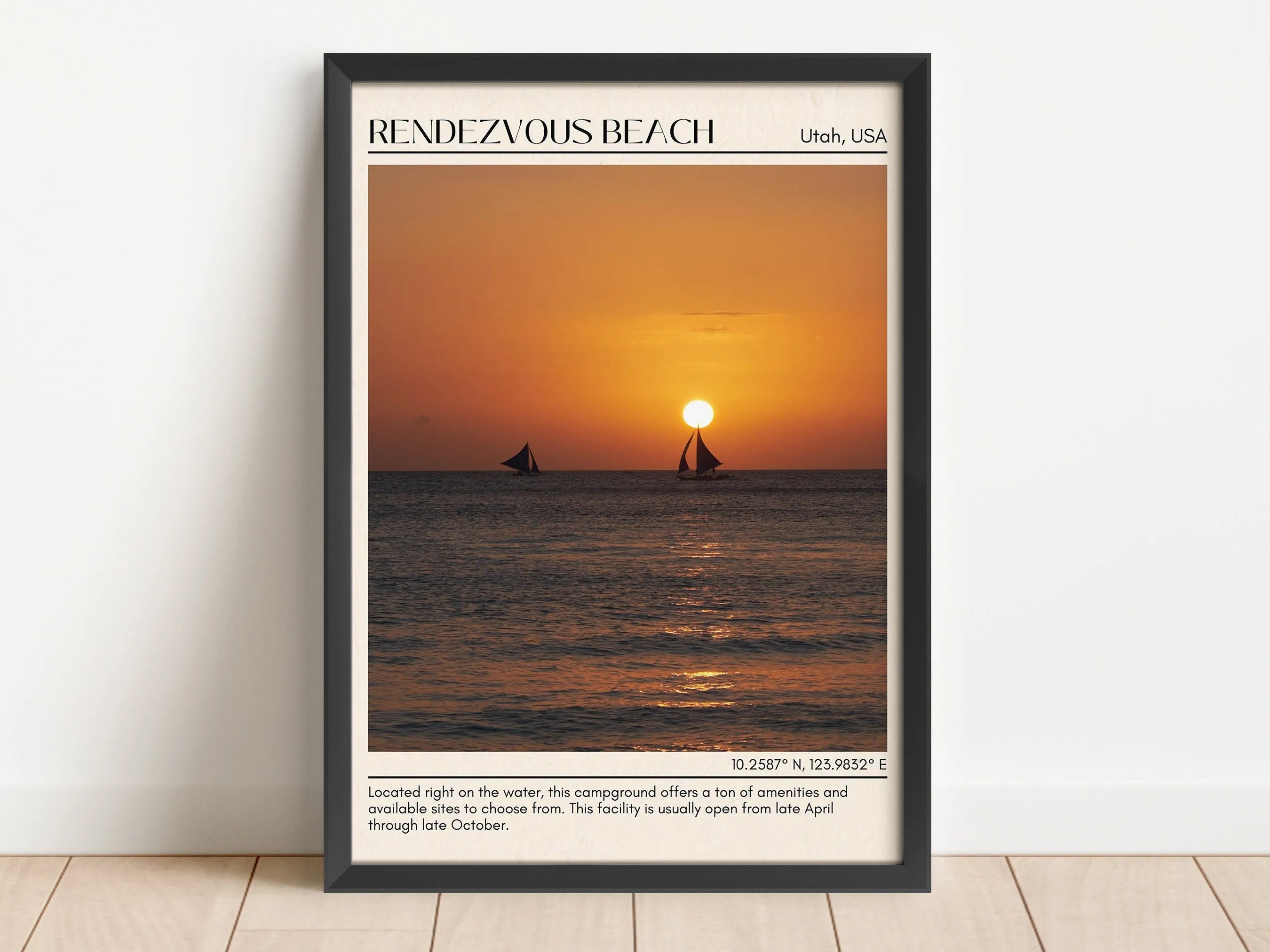 Rendezvous Beach Wall Canvas, USA