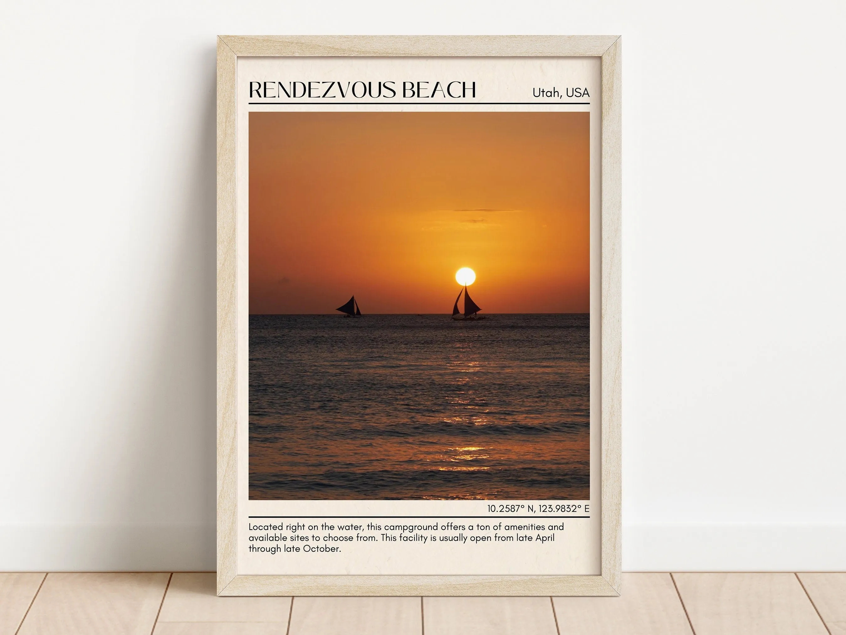 Rendezvous Beach Wall Canvas, USA