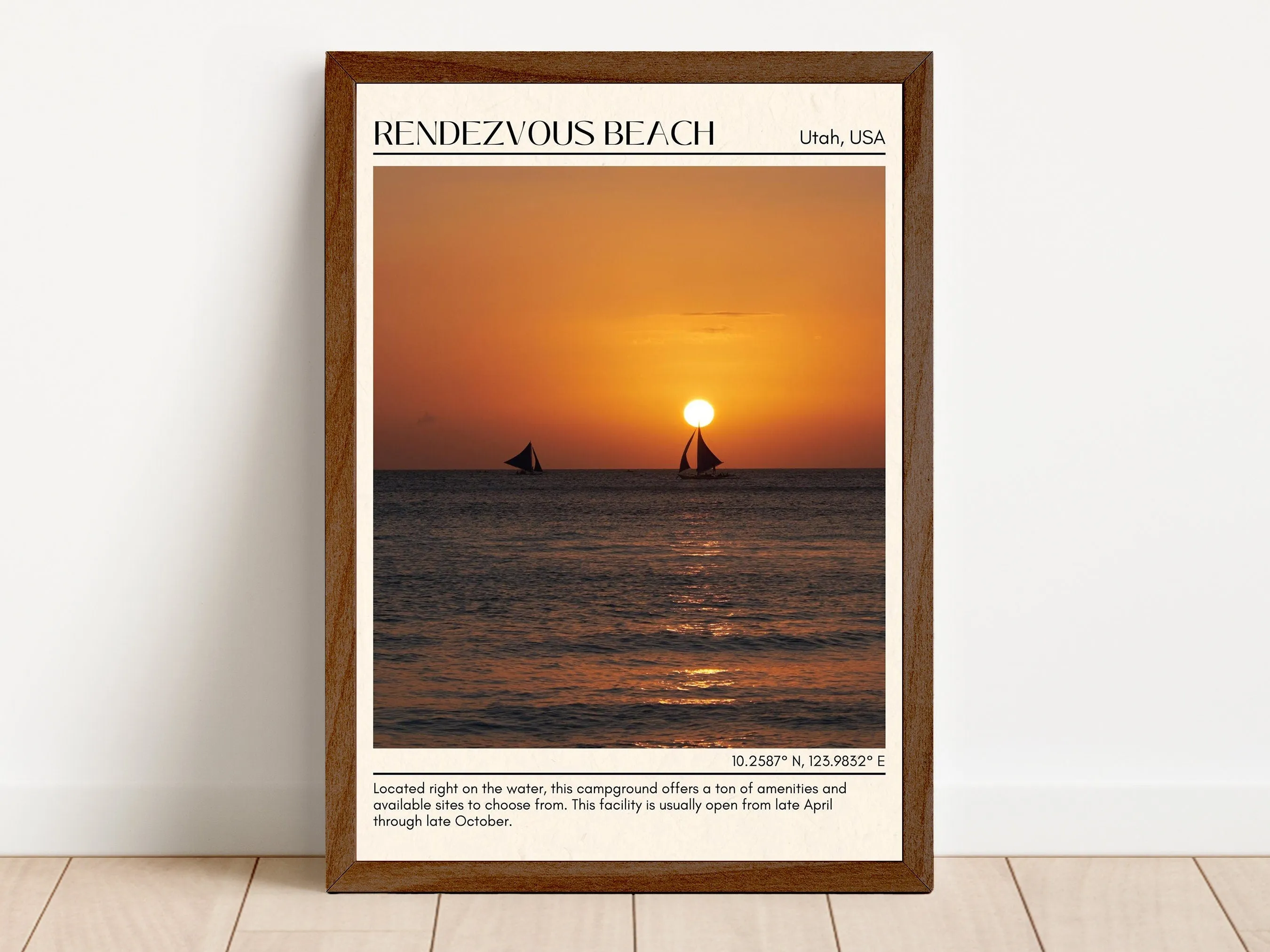 Rendezvous Beach Wall Canvas, USA