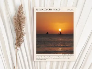Rendezvous Beach Wall Canvas, USA