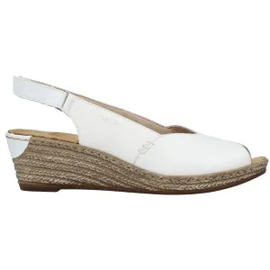 Rieker 62462-80 (Espadrille) Weiss Shoes