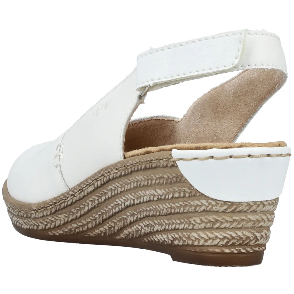 Rieker 62462-80 (Espadrille) Weiss Shoes