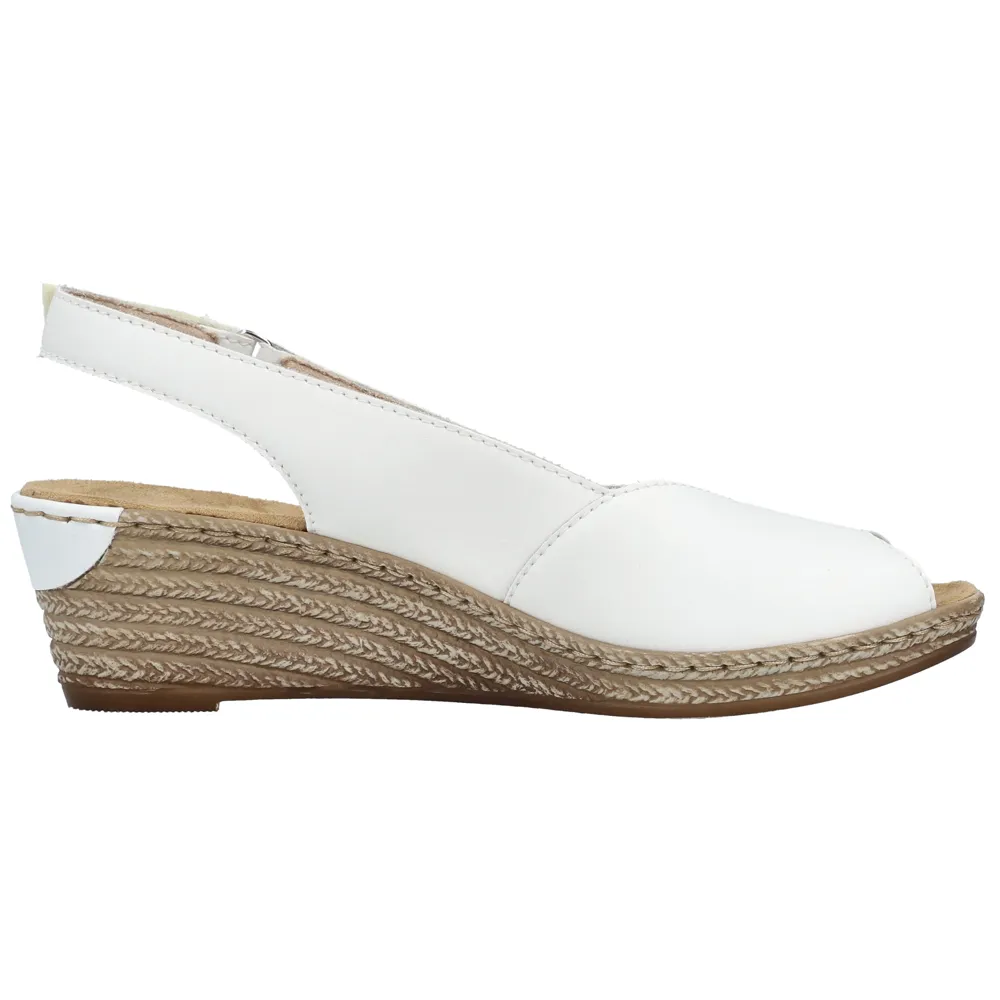 Rieker 62462-80 (Espadrille) Weiss Shoes