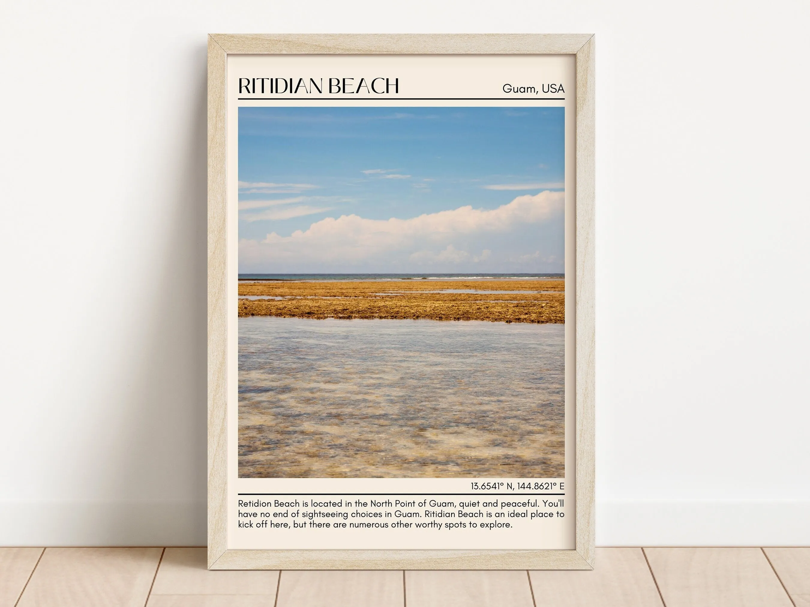 Ritidian Beach Wall Canvas, USA