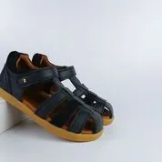 Roam Kids Navy Sandal and Chartruse