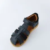 Roam Kids Navy Sandal and Chartruse