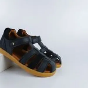 Roam Kids Navy Sandal and Chartruse