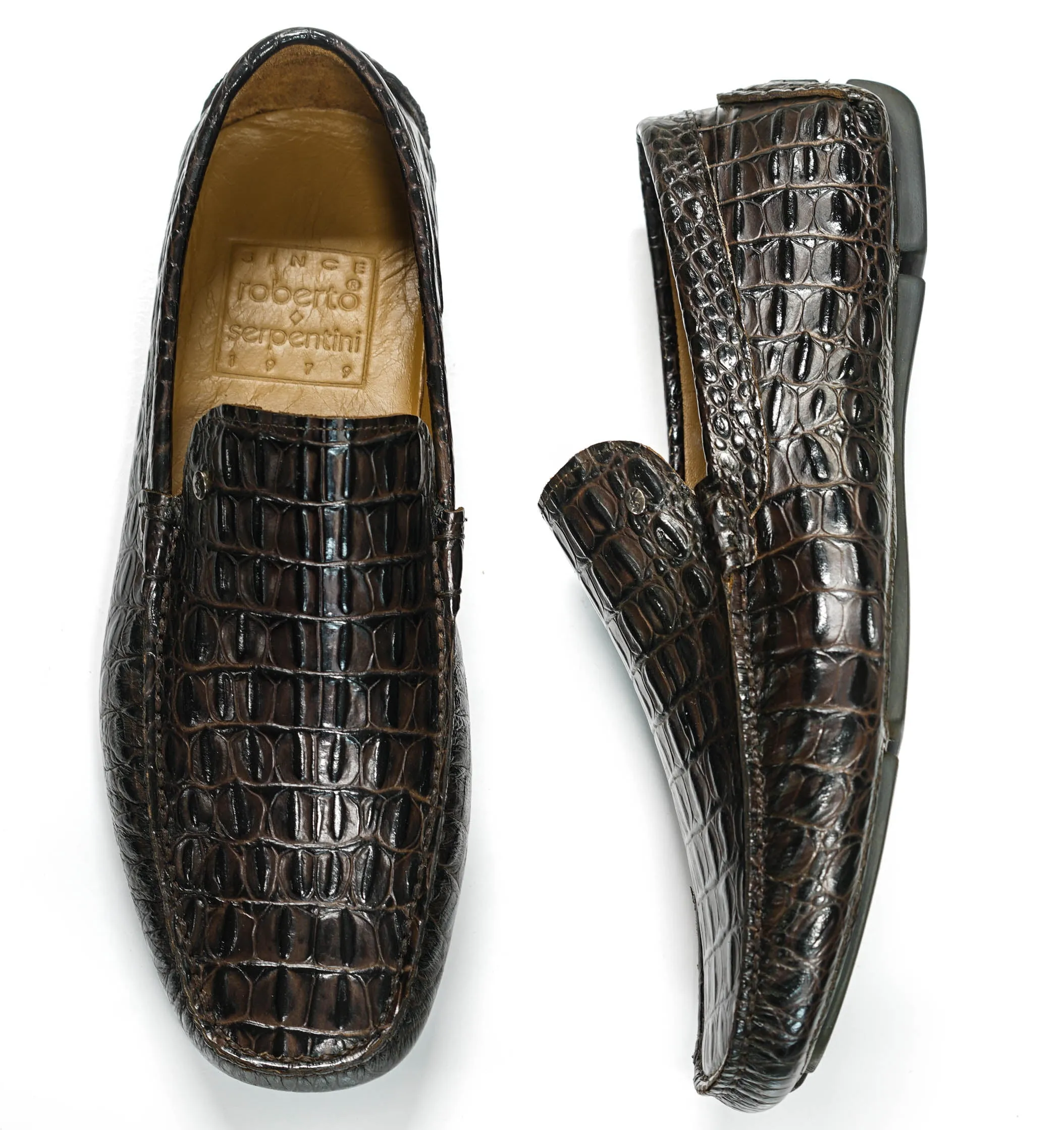 Roberto Serpentini Men's Cocco Leather Moccasin 1052 40% off