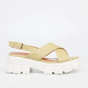 Rock & Co Thick Sole Sling back-Mint
