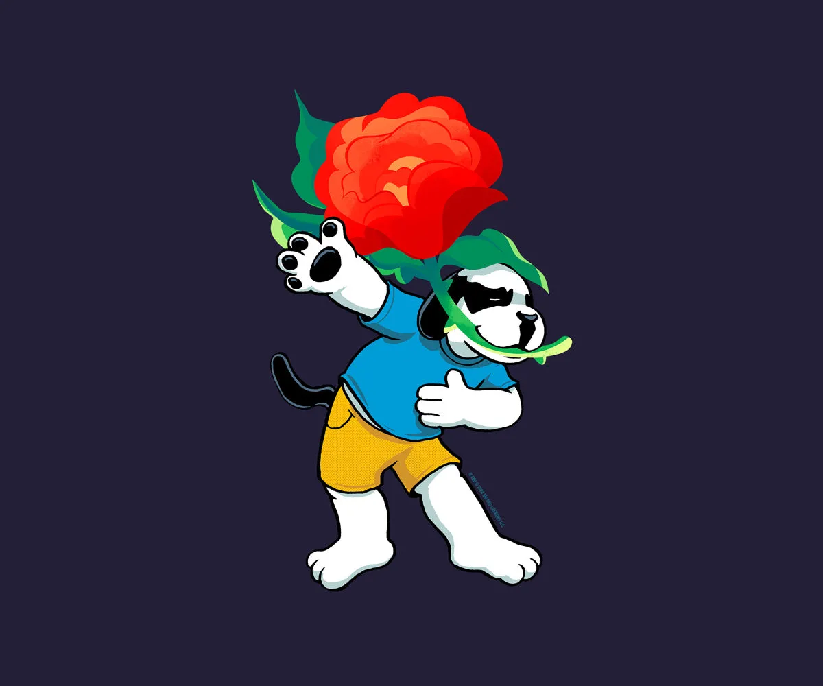 Rose Dog T-shirt