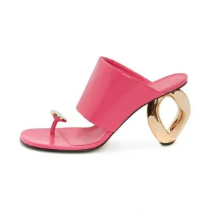 Round Clip Toe Sandals
