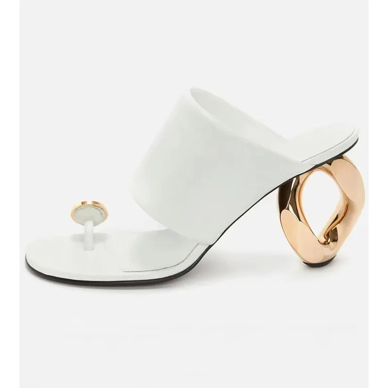 Round Clip Toe Sandals