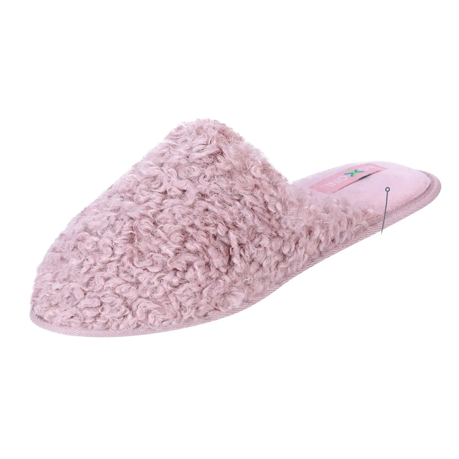 ROXONI Women Slipper Cozy Memory Foam, Indoor Outdoor Rubber Sole