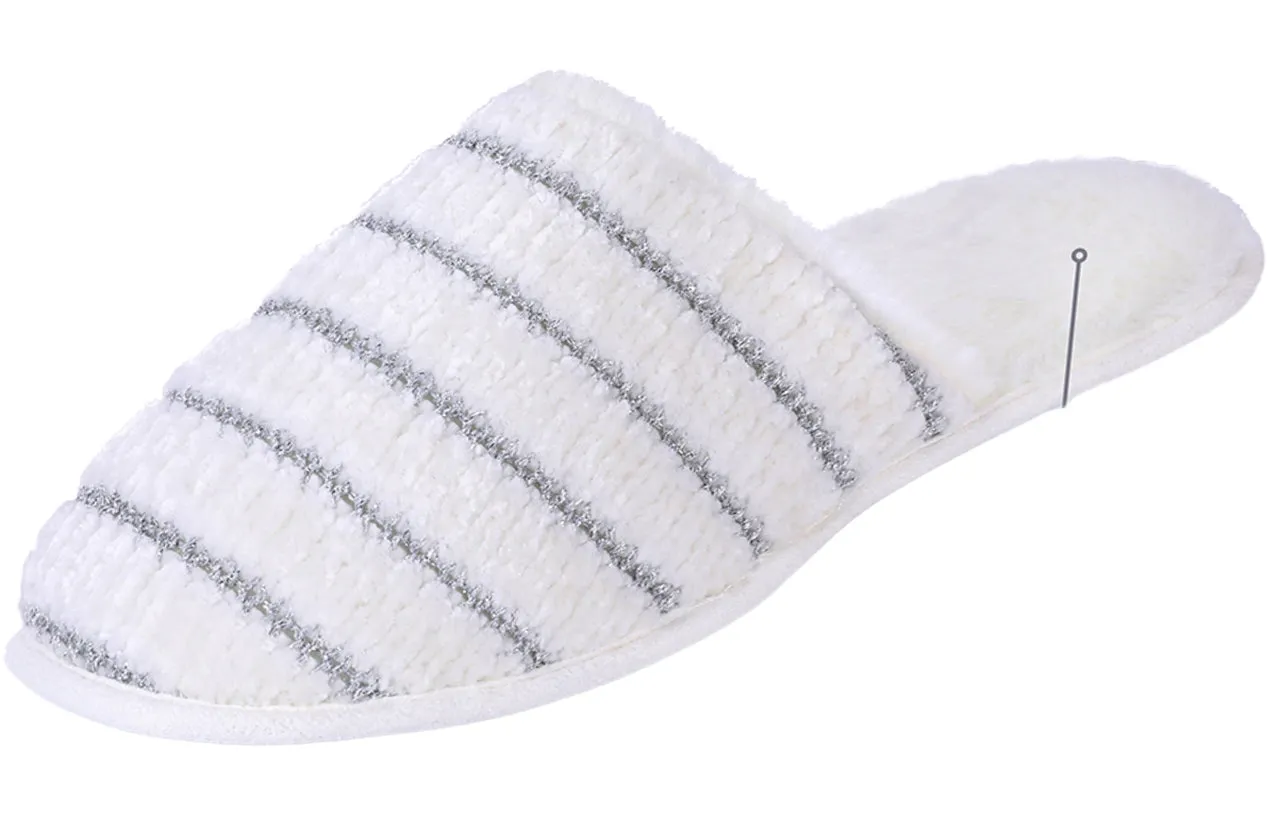 ROXONI Women Slipper Cozy Memory Foam, Indoor Outdoor Rubber Sole