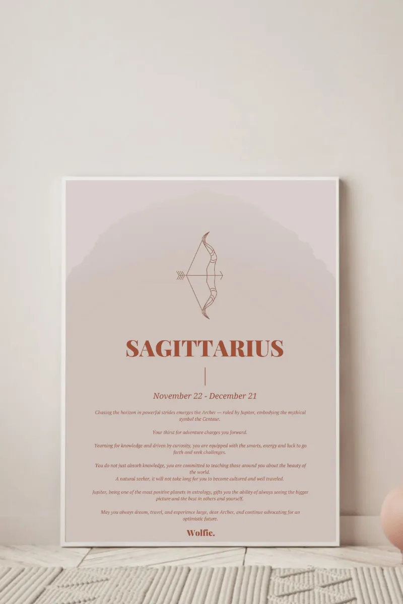 Sagittarius Zodiac Poster