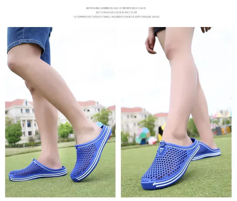 Sandales de plage luxe chic été 2024 / 2024 Women Shoes Beach Slippers Unisex Hollow Out Casual Couple Beach