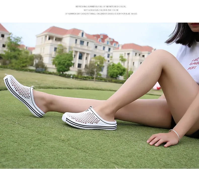 Sandales de plage luxe chic été 2024 / 2024 Women Shoes Beach Slippers Unisex Hollow Out Casual Couple Beach