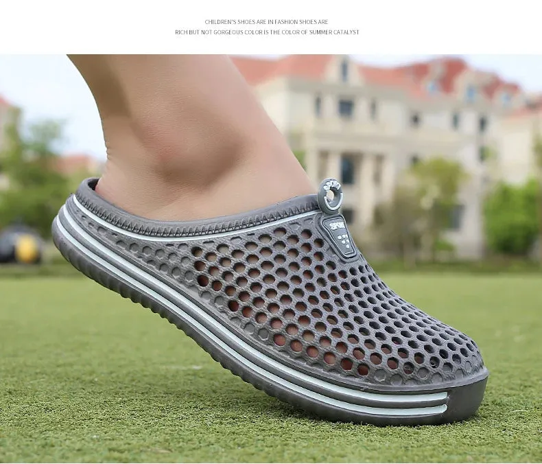 Sandales de plage luxe chic été 2024 / 2024 Women Shoes Beach Slippers Unisex Hollow Out Casual Couple Beach