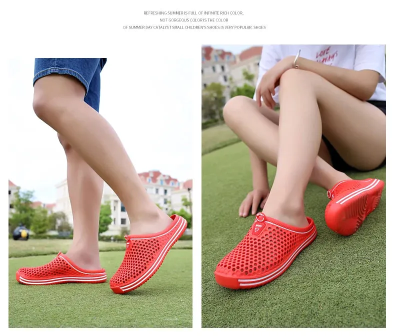 Sandales de plage luxe chic été 2024 / 2024 Women Shoes Beach Slippers Unisex Hollow Out Casual Couple Beach
