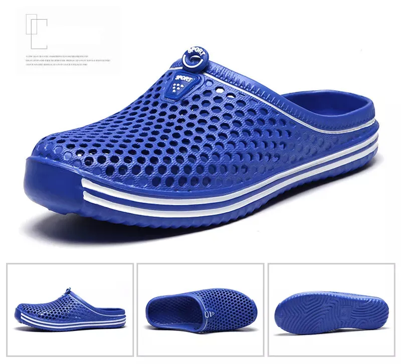 Sandales de plage luxe chic été 2024 / 2024 Women Shoes Beach Slippers Unisex Hollow Out Casual Couple Beach
