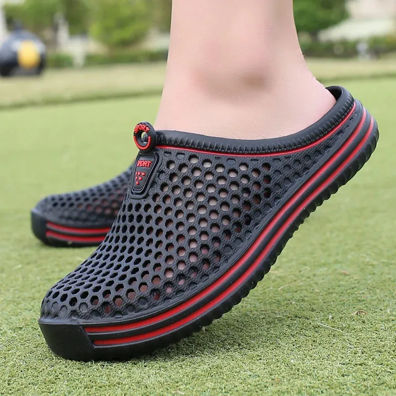 Sandales de plage luxe chic été 2024 / 2024 Women Shoes Beach Slippers Unisex Hollow Out Casual Couple Beach