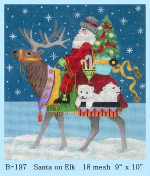 Santa on Elk