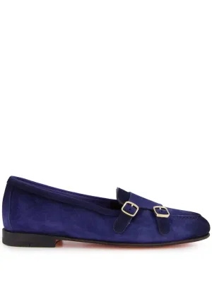 Santoni double-buckled moccasins