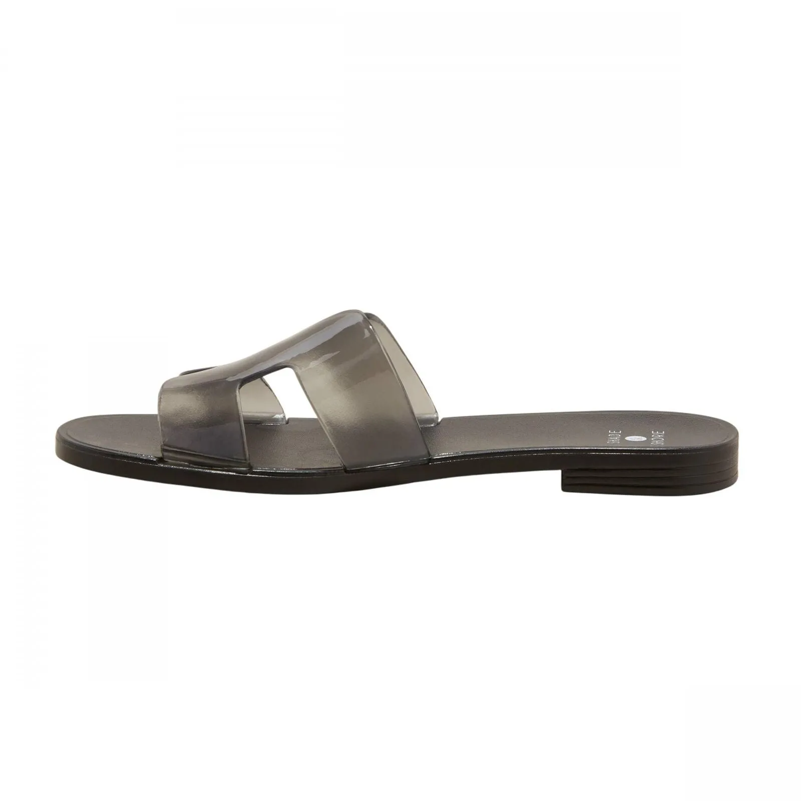 Shade & Shore Womens Bonnie Jelly Slide Sandals 89887066 Black 6M