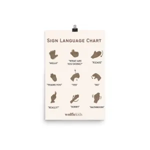 Sign Language Poster