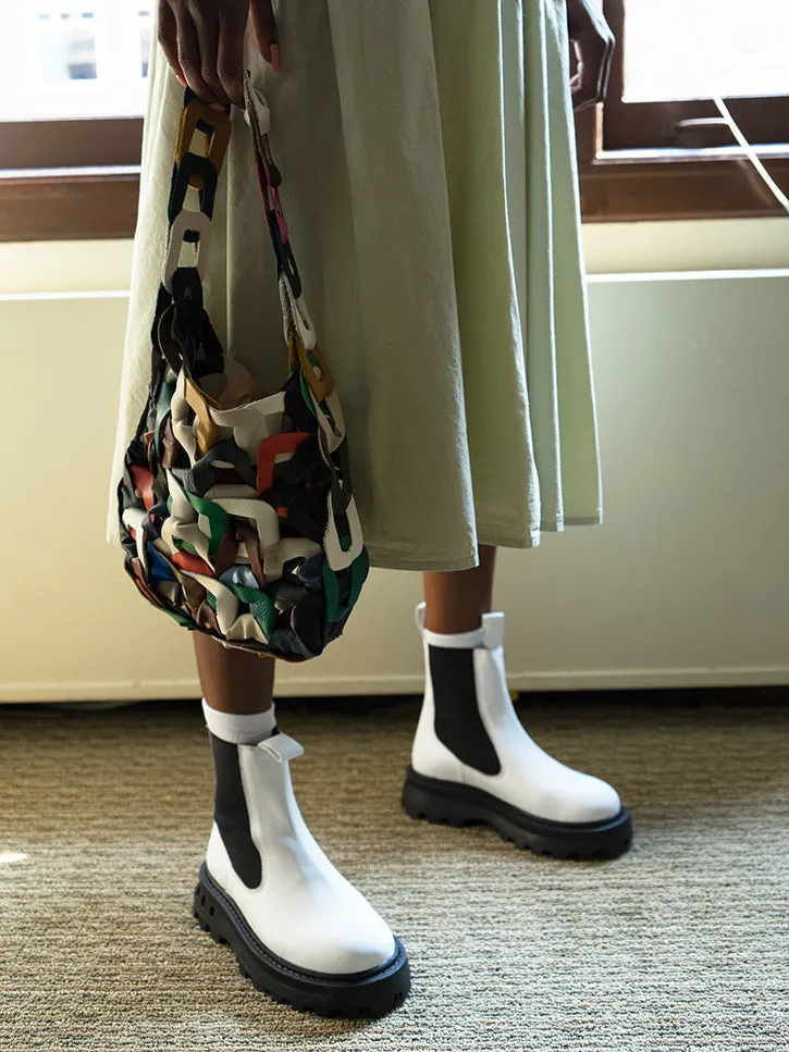 Simon Miller Scrambler Boot, White
