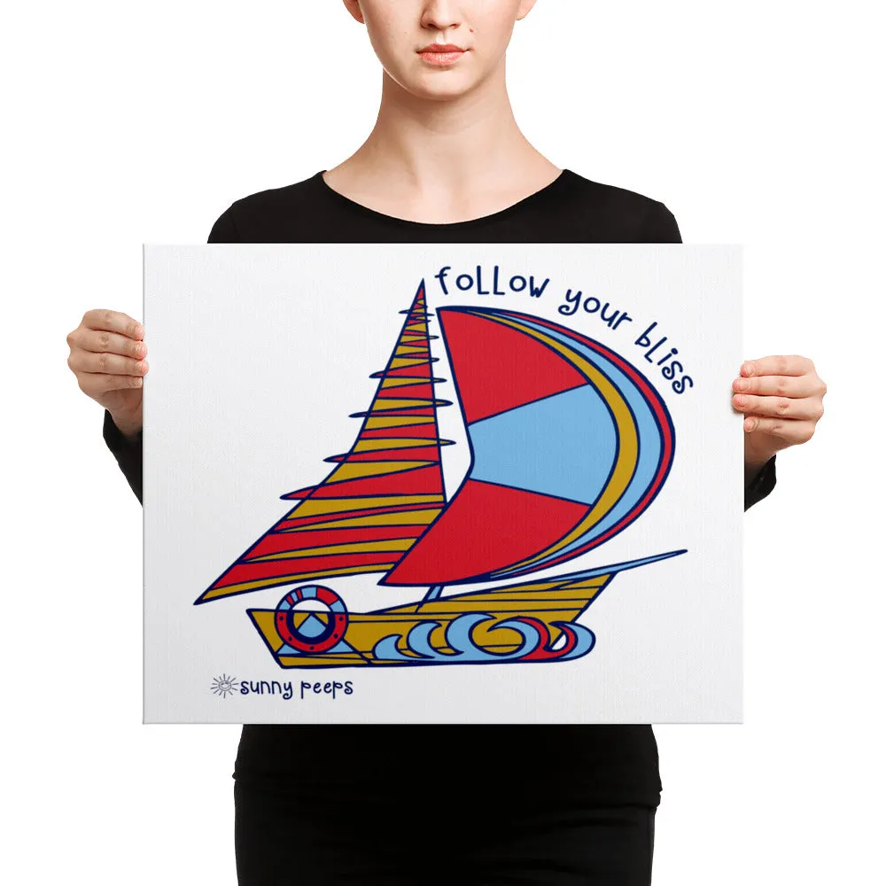 Simple Sailboat - Canvas Art