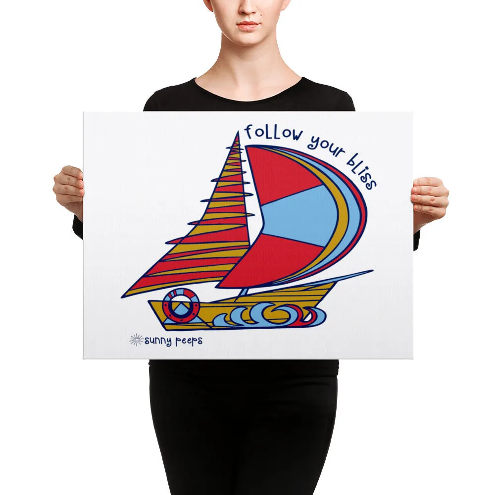 Simple Sailboat - Canvas Art