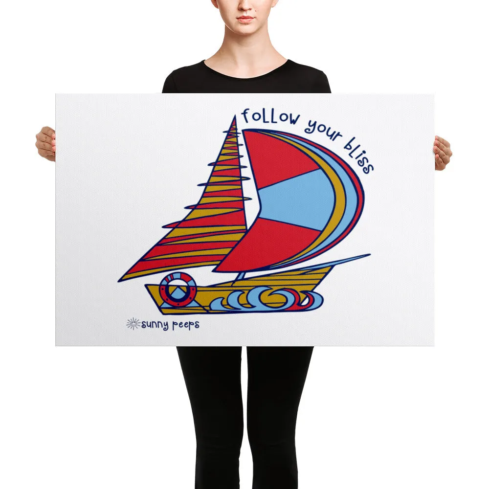 Simple Sailboat - Canvas Art