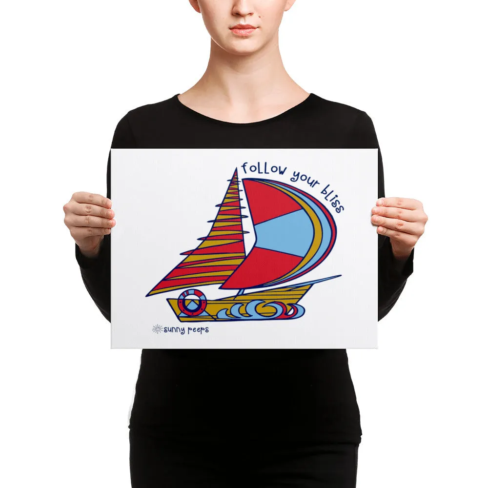 Simple Sailboat - Canvas Art