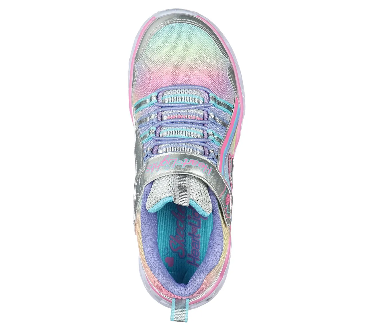 SKECHERS GIRLS S LIGHTS: HEART LIGHTS - RAINBOW LUX