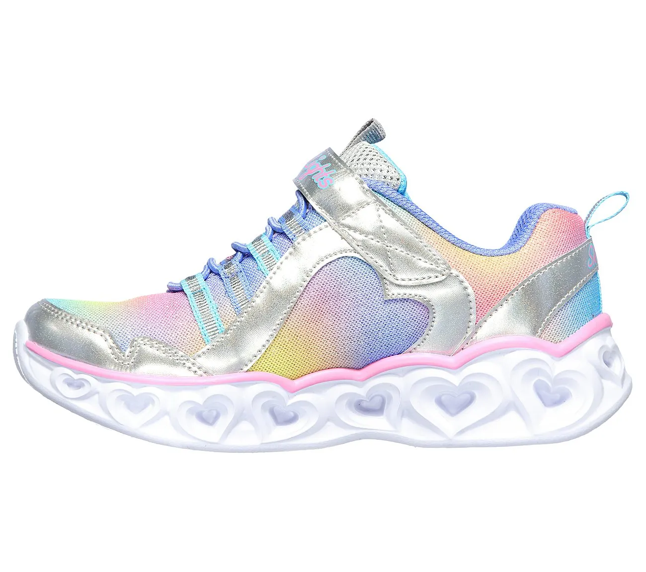 SKECHERS GIRLS S LIGHTS: HEART LIGHTS - RAINBOW LUX