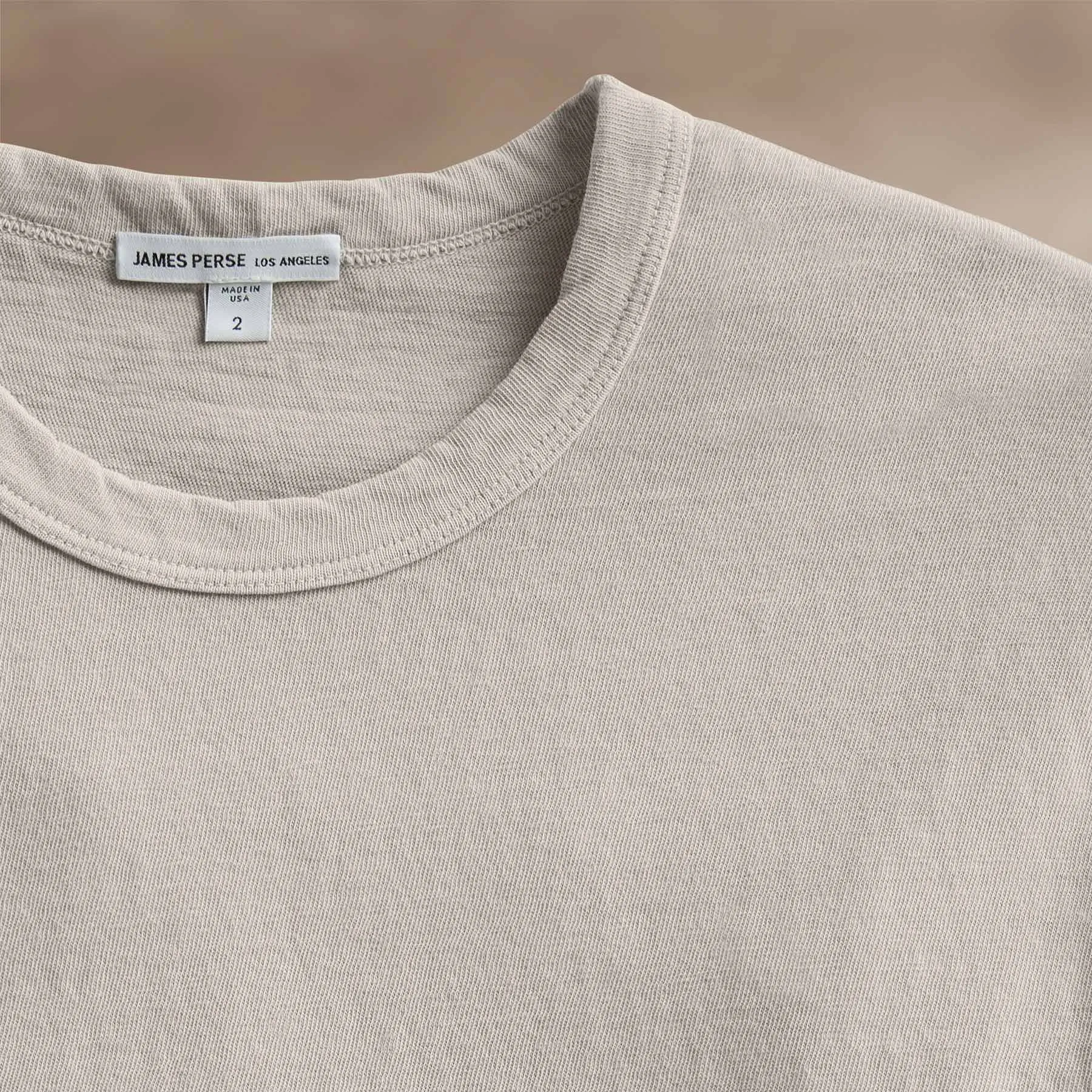 Slub Jersey Short Sleeve Crew - Salt Pigment