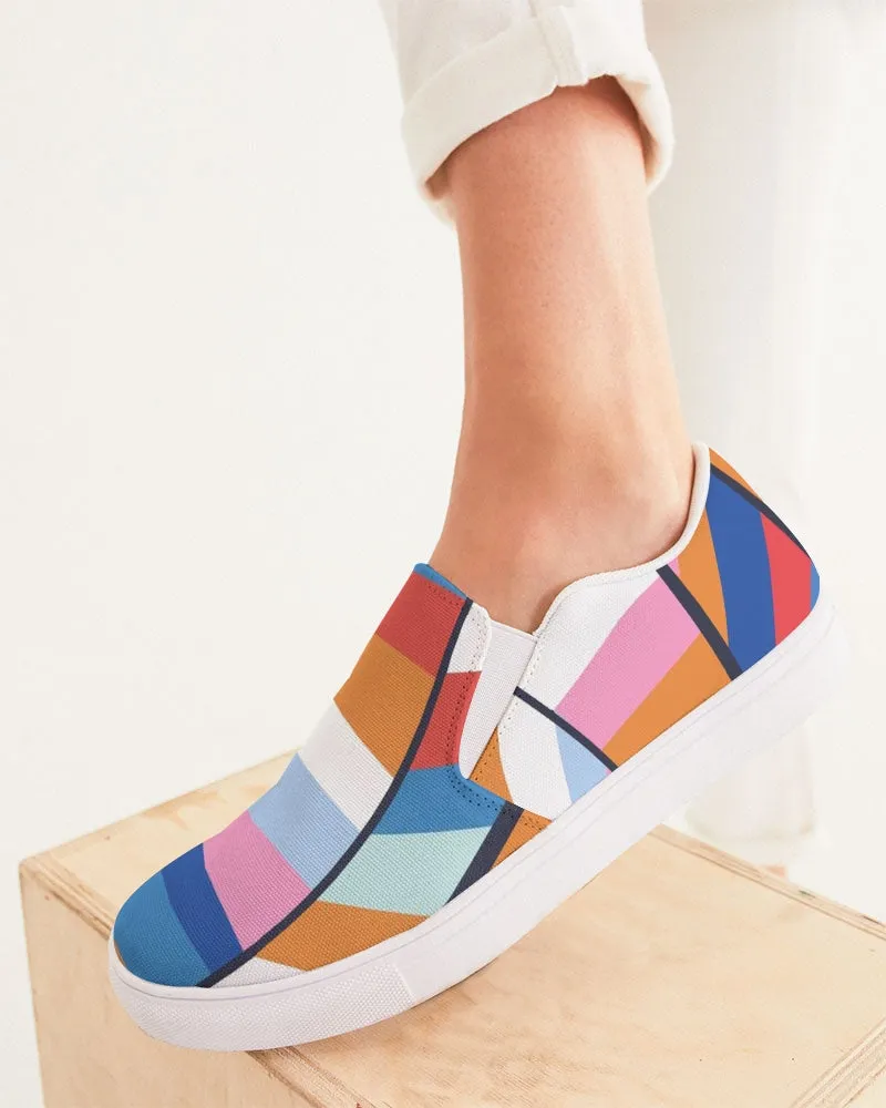 SMF Rainbow Feminine Slip-On Canvas Shoe