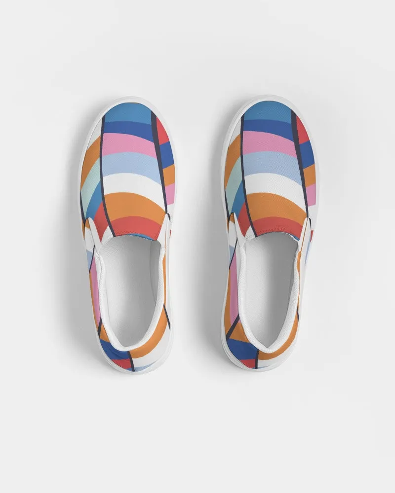 SMF Rainbow Feminine Slip-On Canvas Shoe