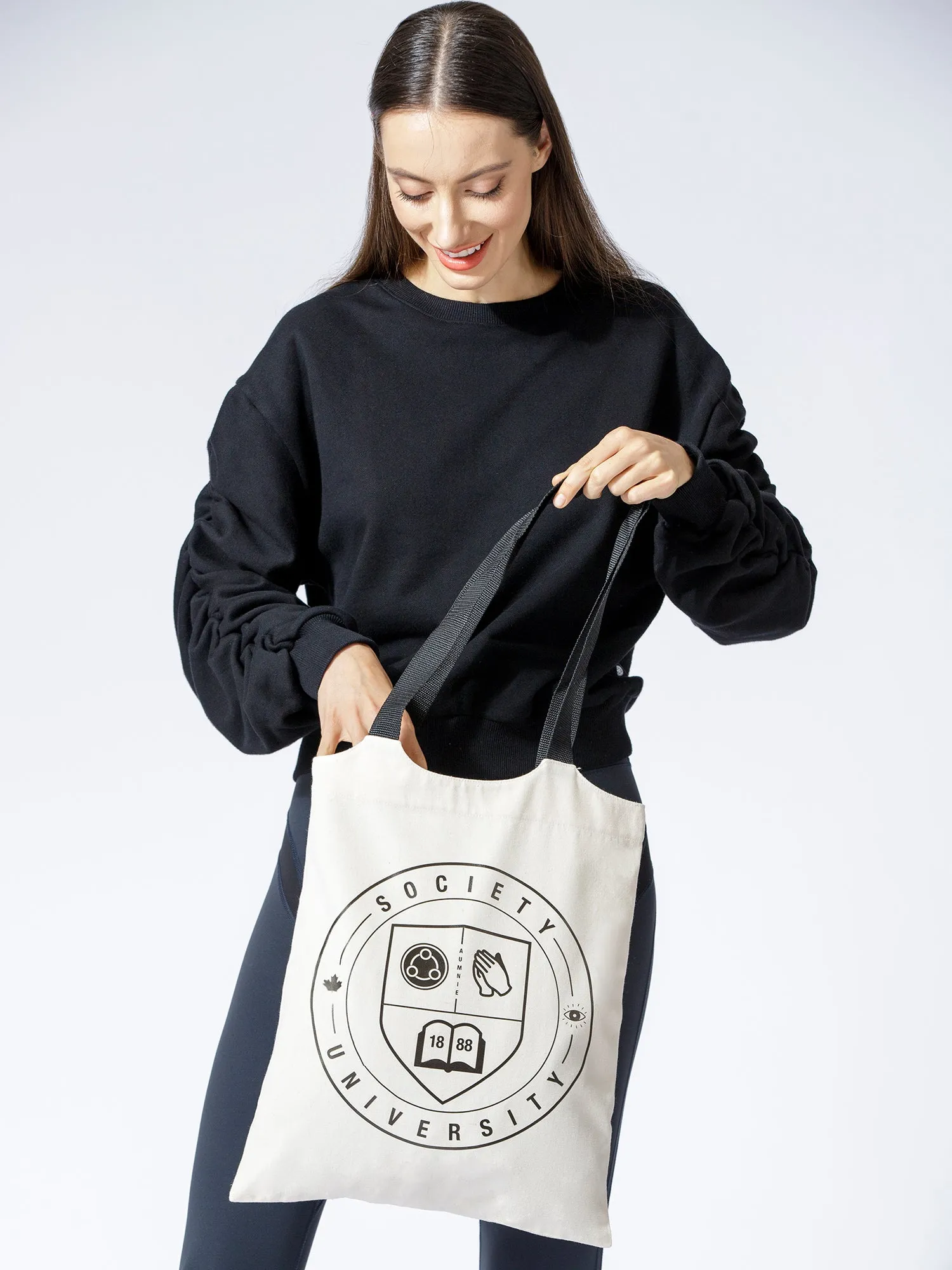 SOCIETY BOOK TOTE STANDARD, BEIGE