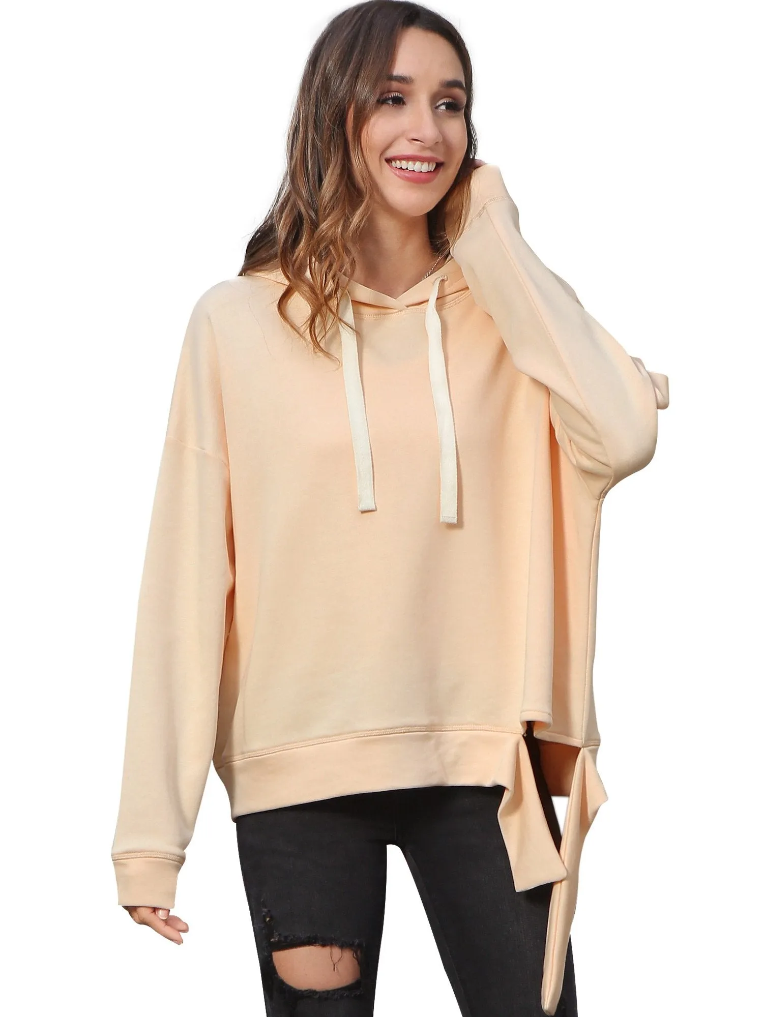Solid Casual Pullover Hoodie